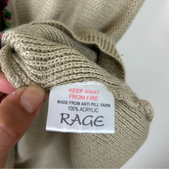 Vintage Rage Knit floral sweater vest size: XL - Picture 10 of 12